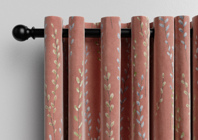 Willow Field, French Coral - Made to Measure Curtains - Image 12